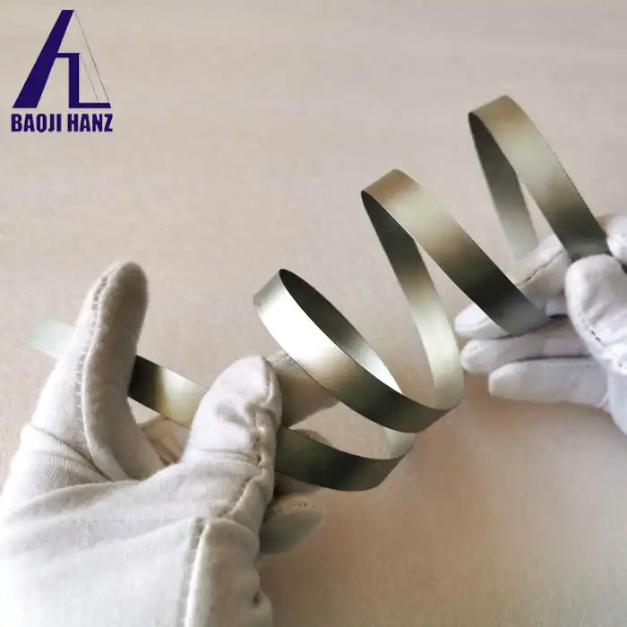 Shape memory alloy nitinol strip